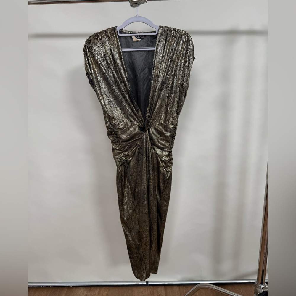 Vintage gold and black dress